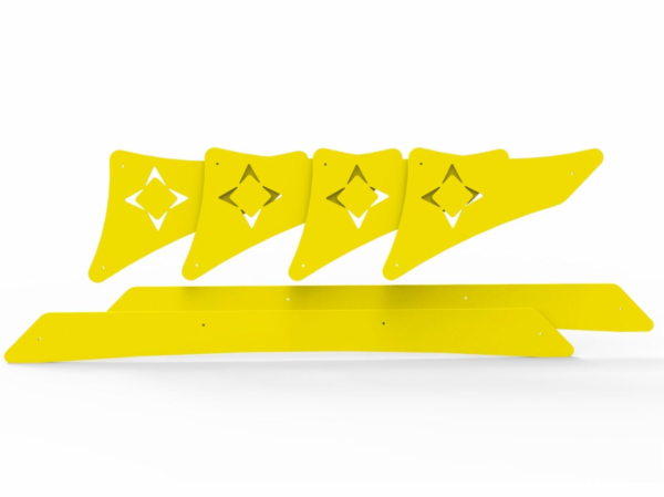 cross-reformer-arktus-acrilico-amarelo Kit de Acrílico para Cross Pilates Reformer – Arktus