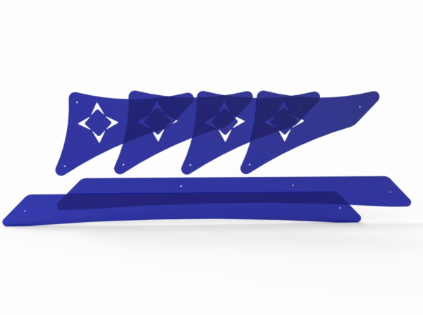 cross-reformer-arktus-acrilico-azul-translucido Kit de Acrílico para Cross Pilates Reformer – Arktus
