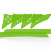 cross-reformer-arktus-acrilico-verde-fluorescente Kit de Acrílico para Cross Pilates Reformer – Arktus